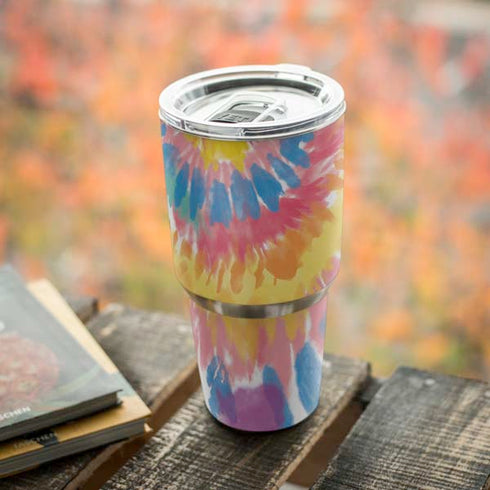 Rainbow Tie Dye Yeti 30oz Rambler Tumbler Skin
