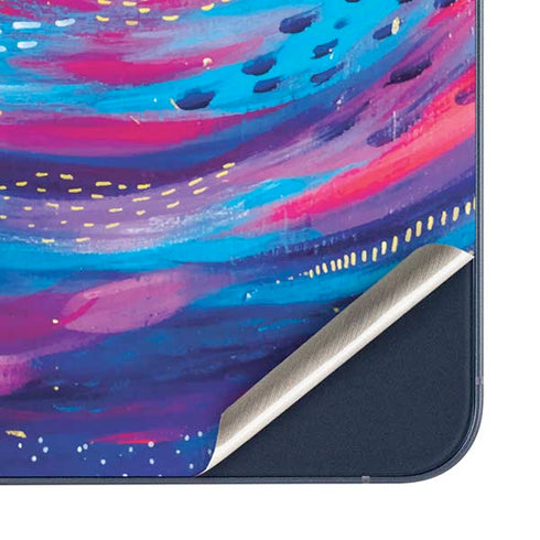 Rainbow Wave Brush Stroke by Etta Vee Galaxy A36 5G Skin