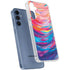 Rainbow Wave Brush Stroke by Etta Vee Galaxy A55 5G Clear Case