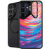 Rainbow Wave Brush Stroke by Etta Vee Galaxy S25 Kickstand Case