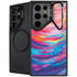 Rainbow Wave Brush Stroke by Etta Vee Galaxy Cases