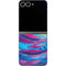 Rainbow Wave Brush Stroke by Etta Vee Galaxy Z Flip6 Skin