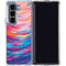 Rainbow Wave Brush Stroke by Etta Vee Galaxy Z Fold5 5G Clear Case