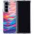 Rainbow Wave Brush Stroke by Etta Vee Galaxy Z Fold5 5G Clear Case