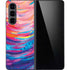 Rainbow Wave Brush Stroke by Etta Vee Galaxy Z Fold5 5G Skin