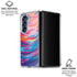 Rainbow Wave Brush Stroke by Etta Vee Galaxy Z Fold6 Clear Case