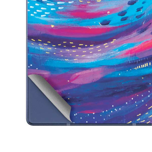 Rainbow Wave Brush Stroke by Etta Vee Galaxy Z Fold6 Skin