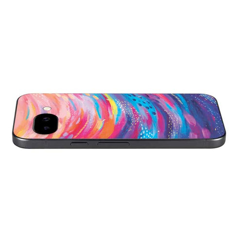 Rainbow Wave Brush Stroke by Etta Vee Google Pixel 9a Skin