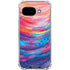 Rainbow Wave Brush Stroke by Etta Vee Google Pixel 9a Clear Case