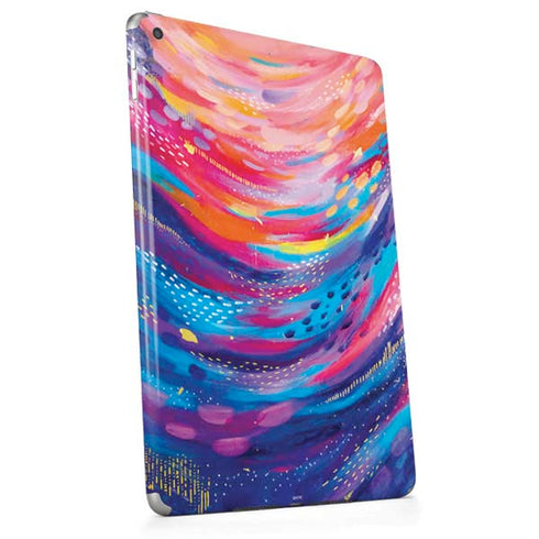 Rainbow Wave Brush Stroke by Etta Vee Apple iPad Skin