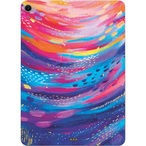 Rainbow Wave Brush Stroke by Etta Vee Apple iPad Air Skin