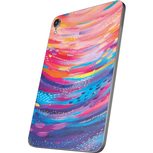 Rainbow Wave Brush Stroke by Etta Vee Apple iPad Mini Skin
