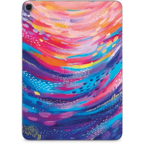 Rainbow Wave Brush Stroke by Etta Vee Apple iPad Pro Skin