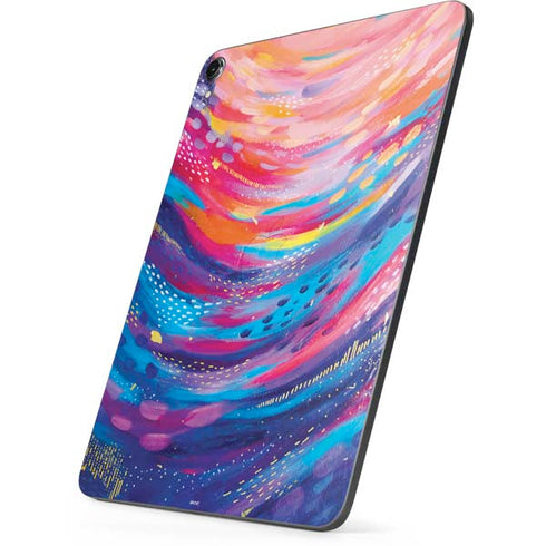 Rainbow Wave Brush Stroke by Etta Vee Apple iPad Pro Skin
