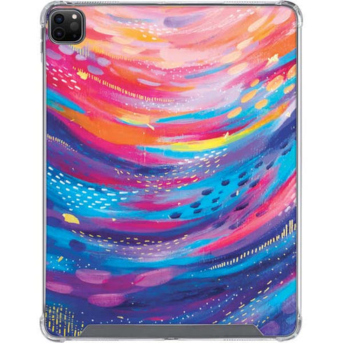 Rainbow Wave Brush Stroke by Etta Vee iPad Cases