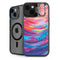 Rainbow Wave Brush Stroke by Etta Vee iPhone 15 Plus Kickstand Case