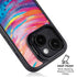 Rainbow Wave Brush Stroke by Etta Vee iPhone 15 Plus Kickstand Case
