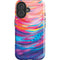 Rainbow Wave Brush Stroke by Etta Vee iPhone 16 Plus Impact Case