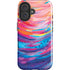 Rainbow Wave Brush Stroke by Etta Vee iPhone 16 Plus Impact Case