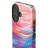 Rainbow Wave Brush Stroke by Etta Vee iPhone 16 Plus Impact Case