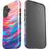 Rainbow Wave Brush Stroke by Etta Vee iPhone 16 Plus Impact Case