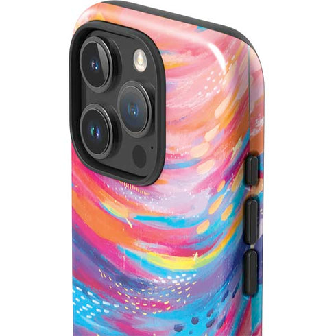 Rainbow Wave Brush Stroke by Etta Vee iPhone 16 Pro Max Impact Case