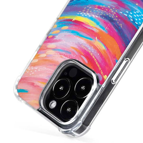 Rainbow Wave Brush Stroke by Etta Vee iPhone 16 Pro Max MagSafe Case