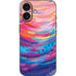 Rainbow Wave Brush Stroke by Etta Vee iPhone 16 Skin
