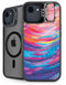 Rainbow Wave Brush Stroke by Etta Vee iPhone 16e Kickstand Case