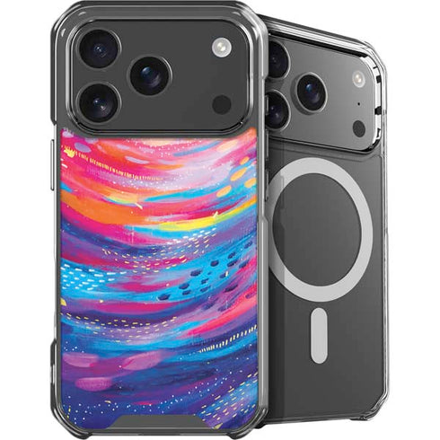 Rainbow Wave Brush Stroke by Etta Vee iPhone 18 Pro MagSafe Case