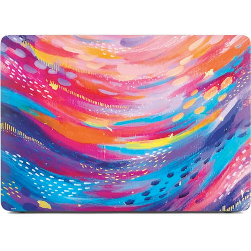 Rainbow Wave Brush Stroke by Etta Vee Apple MacBook Air Skin
