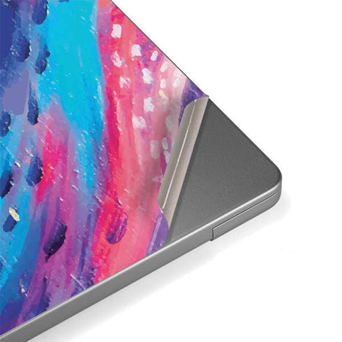 Rainbow Wave Brush Stroke by Etta Vee Apple MacBook Pro 14-inch Skin
