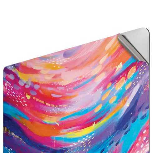 Rainbow Wave Brush Stroke by Etta Vee Apple MacBook Pro 16-inch Skin