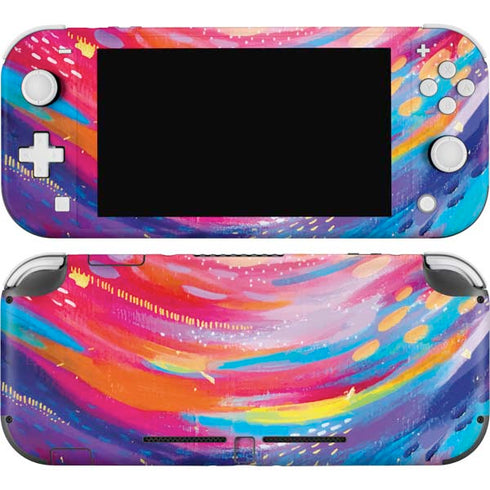 Rainbow Wave Brush Stroke by Etta Vee Nintendo Skins