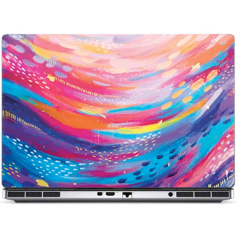Rainbow Wave Brush Stroke by Etta Vee Dell Precision Skin