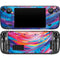 Rainbow Wave Brush Stroke by Etta Vee Steam Deck Handheld Gaming Computer OLED Skin