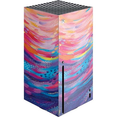 Rainbow Wave Brush Stroke by Etta Vee Xbox Series X Skins