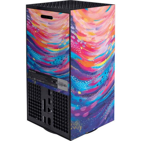 Rainbow Wave Brush Stroke by Etta Vee XBox Series X Digital Edition Bundle Skin