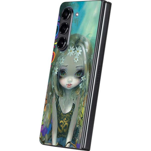 Rainbow Winged Yoga Fairy by Jasmine Becket-Griffith Galaxy Z Fold5 5G Skin