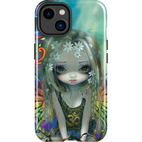 Rainbow Winged Yoga Fairy by Jasmine Becket-Griffith iPhone 15 Impact Case