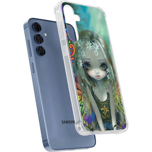 Rainbow Winged Yoga Fairy by Jasmine Becket-Griffith Galaxy A35 5G Clear Case