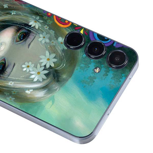 Rainbow Winged Yoga Fairy by Jasmine Becket-Griffith Galaxy A35 5G Skin