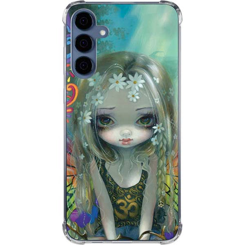 Rainbow Winged Yoga Fairy by Jasmine Becket-Griffith Galaxy A55 5G Clear Case