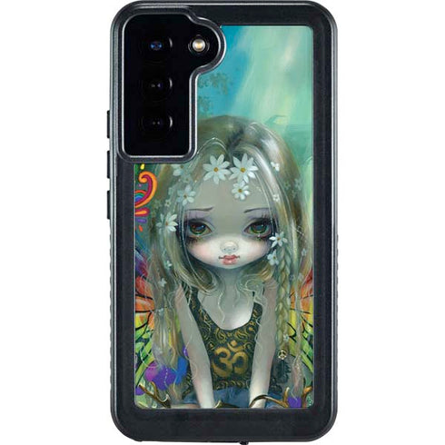 Rainbow Winged Yoga Fairy by Jasmine Becket-Griffith Galaxy S24 Plus Waterproof Case