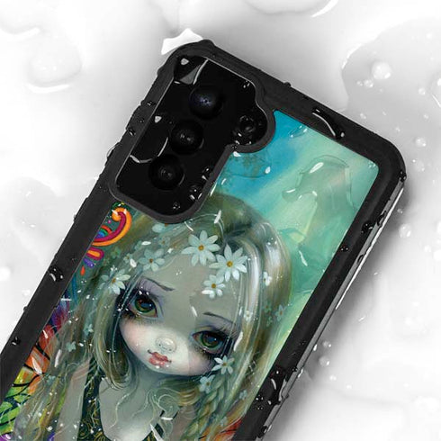 Rainbow Winged Yoga Fairy by Jasmine Becket-Griffith Galaxy S24 Plus Waterproof Case