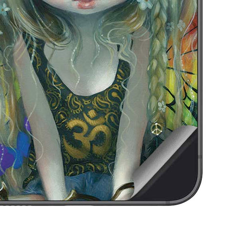 Rainbow Winged Yoga Fairy by Jasmine Becket-Griffith Galaxy S25 Skin