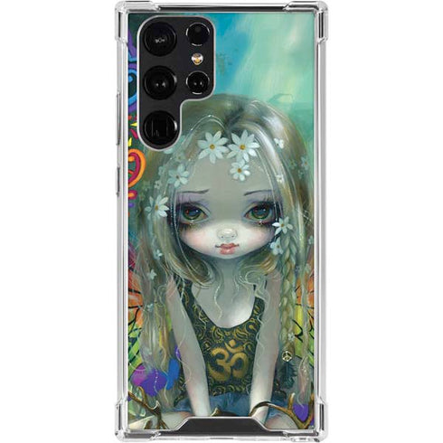 Rainbow Winged Yoga Fairy by Jasmine Becket-Griffith Galaxy S24 Ultra Clear Case