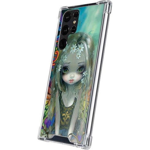 Rainbow Winged Yoga Fairy by Jasmine Becket-Griffith Galaxy S24 Ultra Clear Case