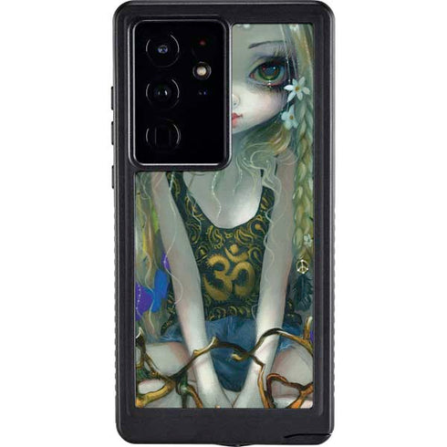 Rainbow Winged Yoga Fairy by Jasmine Becket-Griffith Galaxy Cases