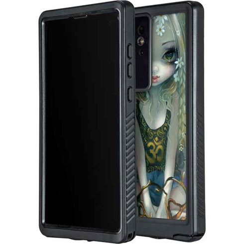 Rainbow Winged Yoga Fairy by Jasmine Becket-Griffith Galaxy S24 Ultra Waterproof Case